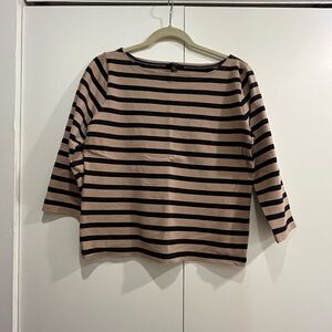 Jcrew striped boatneck top